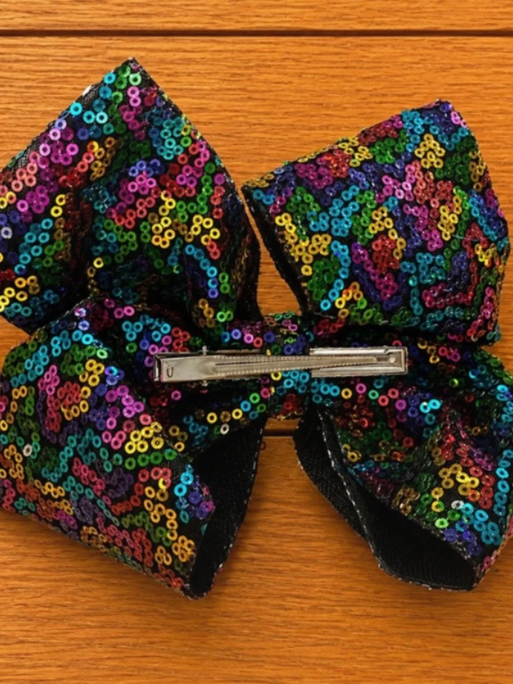 Kids Sequin Bow Hair Clip - Multicolor